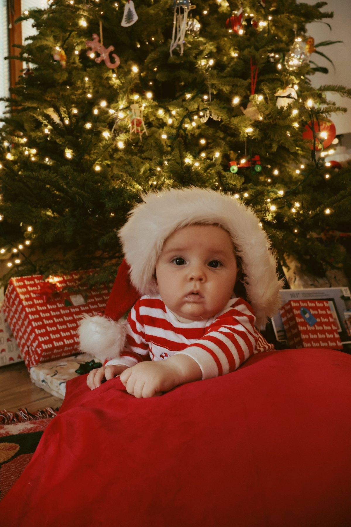 Newborn baby wrapped in a cozy blanket